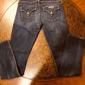 Size 26 Hudson straight leg/skinny blue Jean